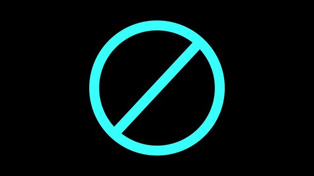 A flat illustration chine prohibition sign a flat illustration on alpha transparent background.