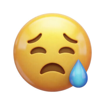 Crying Face Emoji Transparent Background