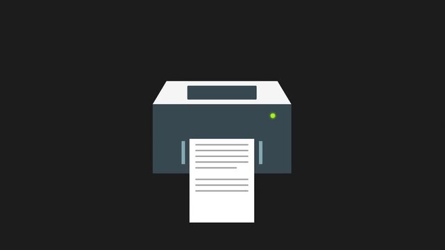 Document Printing Animation