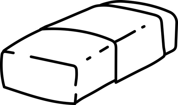 White eraser illustration