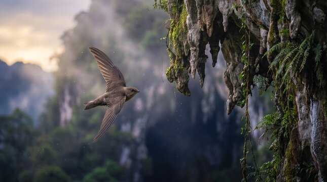 Burung Walet (Aerodramus fuciphagus)