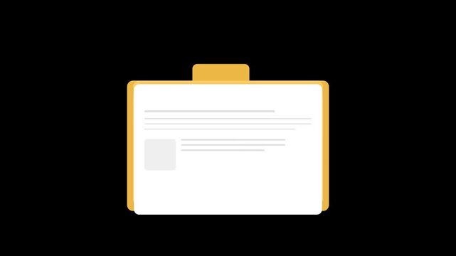Document Folder Animation