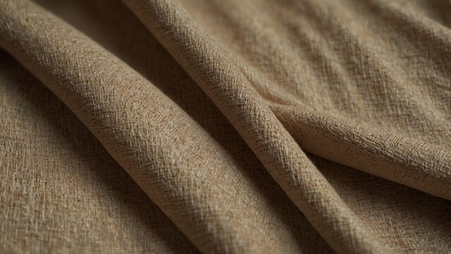 Close up view of brown fabric, fantasy style digital art - Generative AI