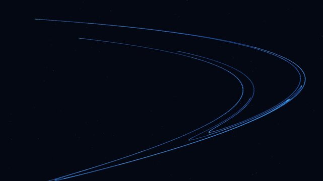 Blue Henon map chaotic attractor animation