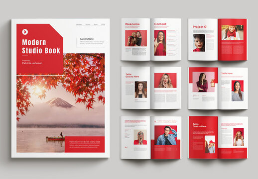 Modern Studio Book Layout