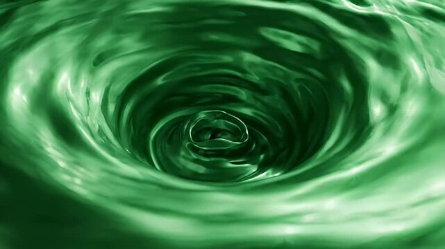 A swirling green vortex with dramatic lighting
