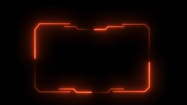 glowing neon Hud frames user interface elements design modern technology futuristic control panel screen digital hologram. abstract tech sci fi hologram frame.