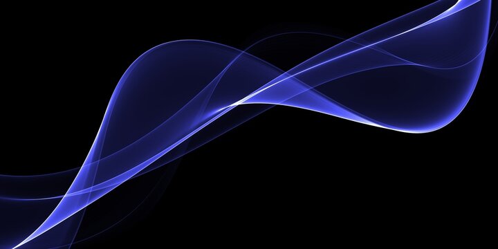 Digital future technology. Blue wave curved lines for presentations, illustration of articles and publications on technological trends and innovations, covers of technological magazines