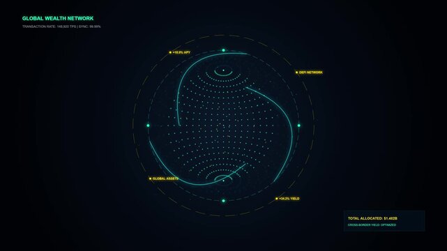 Global Asset Allocation and Crypto Network Globe