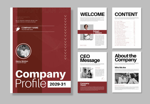 Corporate Company Profile Brochure Template