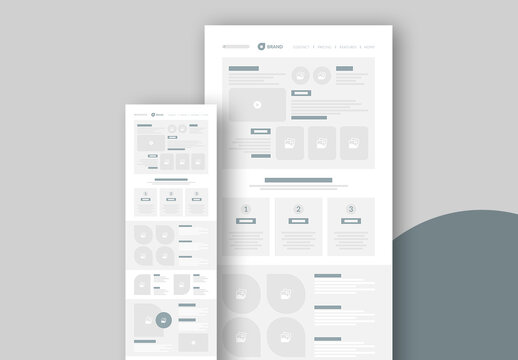 Landing Page Wireframe Template