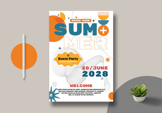 Summer Celebration Event Poster