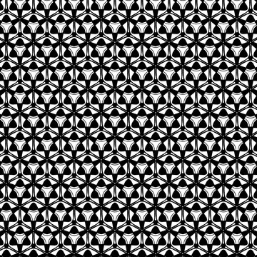 Abstract black and white pattern symmetry blackground