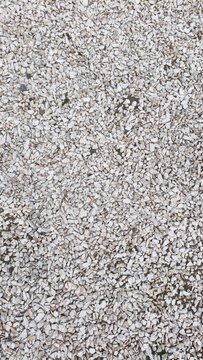 White Gravel Crushed Stone Texture, Rock Aggregate Pattern Background for 3D Material Design