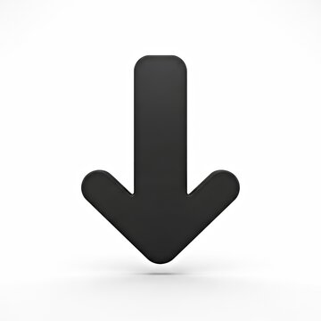 Download Icon Vector Illustration &ndash; Simple Down Arrow Graphic