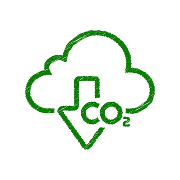 reducing CO2 emissions to stop climate change. green energy background