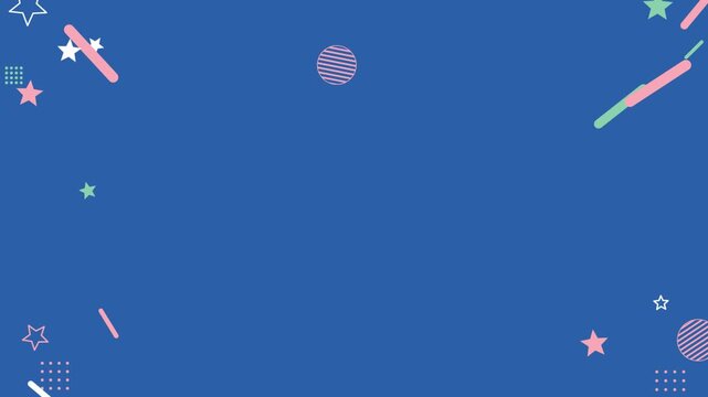 Abstract geometric shapes motion graphic pattern