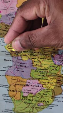 Map of the Democratic Republic of the Congo and its capital, Kinshasa.