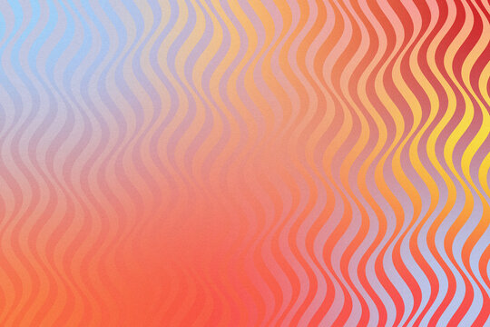 abstract 1970s groovy gradient background, wavy lines pattern with grain texture, retro 70s wallpaper