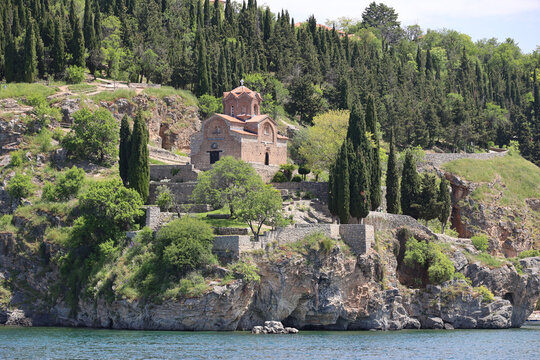 Church of Saint John of Kaneo -The 13th century Church of Saint John of Kaneo stands on the shore of Lake Ohrid, North Macedonia