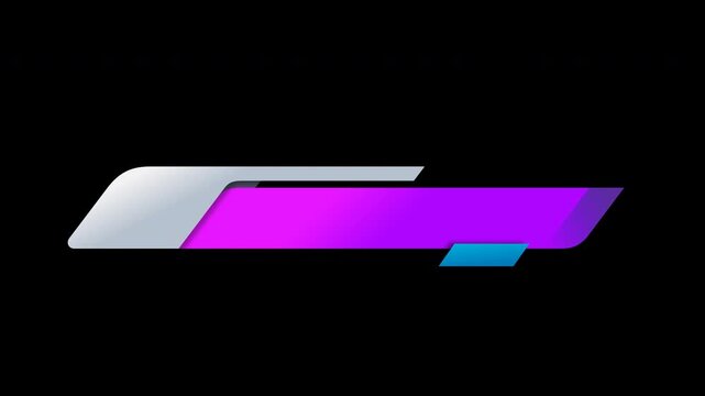 Lower third title modern animation banner graphics for overlay purple designs on screens. Perfect for video editing, presentations, interviews, and social media.