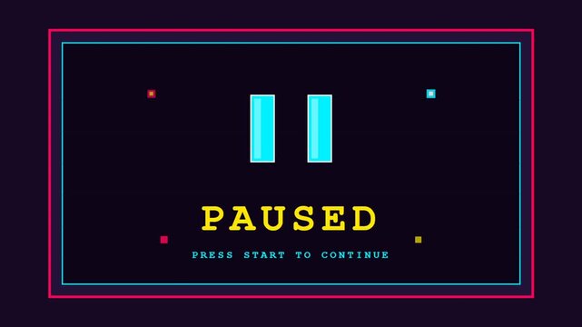 Paused Screen Animation Still Frame Study.