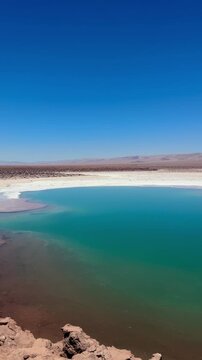 The Salar de Atacama is Chile's largest salt flat, located 55 km south of San Pedro de Atacama near the oasis town of Toconao, Chile 25th October 2024