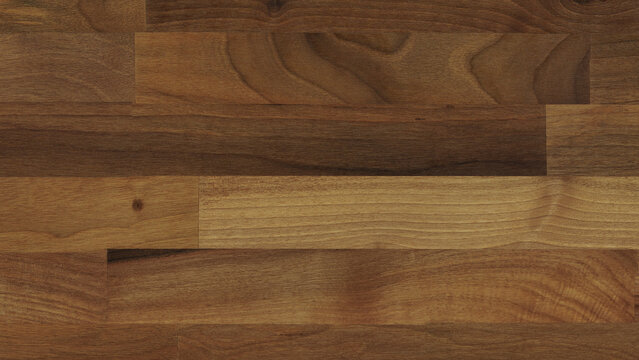 Close-Up of Dark Hardwood Surface Featuring Prominent Grain Patterns and Natural Knots, Perfect for Minimalist Interior Design and High-End Furniture Applications