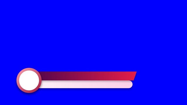Modern red lower third motion graphic overlay