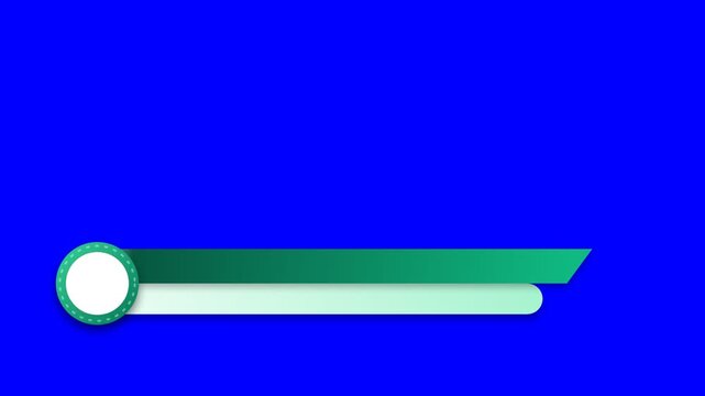 Lower third green graphic for video presentation