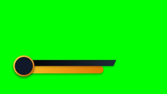 Lower third banner with modern gold and black