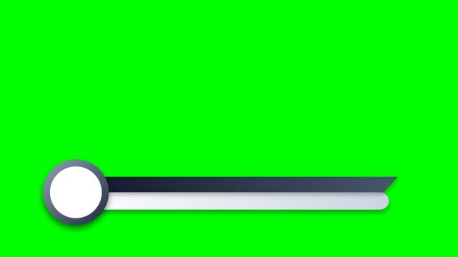 Lower third banner with circle for video overlay