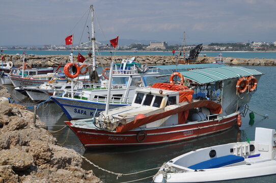 Hafen in Side, T&uuml;rkei