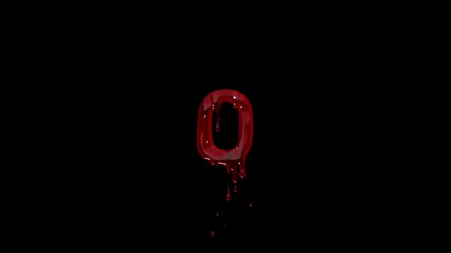 Five second blood countdown without a closing word, leaving room to add custom text. Delivered in 4K with transparency. Suited for film style leaders, horror edits, seasonal sale teasers and social vi