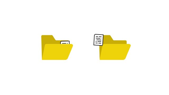 Data Transfer Icon Animation with Smooth Digital File Exchange Motion in 4K Stock Video