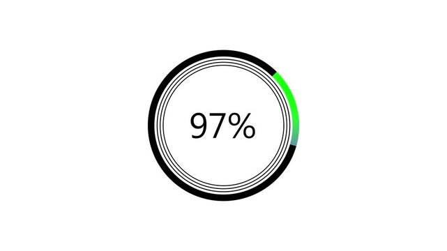 Digital Progress Bar Loading Animation for App and Website UI Design in 4K Video