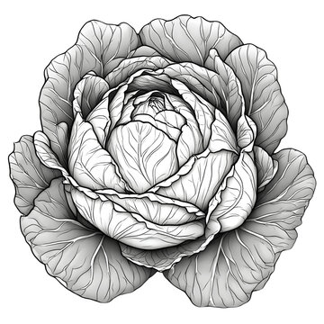sketch of a rose
