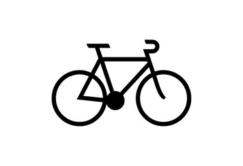 Fototapeta premium Bicycle Outline Transparent Background