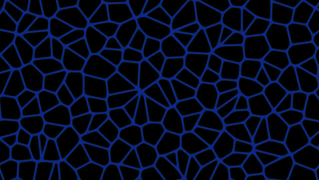 Abstract blue polygon network with futuristic geometric pattern