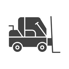 Naklejka premium Heavy Loader Machine Icon
