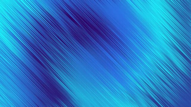 Abstract cyan blue diagonal motion speed lines glowing digital liquid gradient background video loop