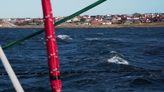The coastal region of the Falkland Islands