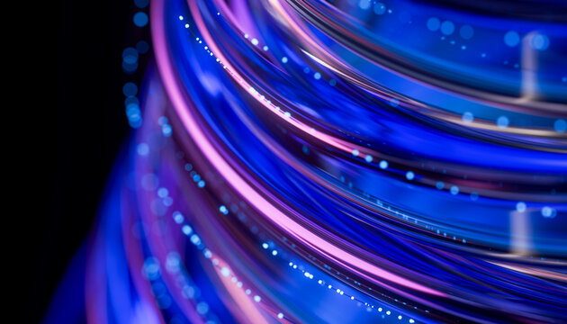 3D Glass Neon Optical Form