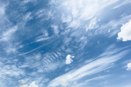Blue sky cloud white background atmosphere weather sunny nature air day outdoor cirrus cloudscape bright light summer wispy