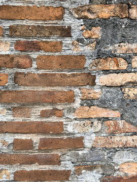 Brick brick wall structure concrete solid old masonry background wall grunge cracked texture stone red brick antique weathered brown mortar pattern retro