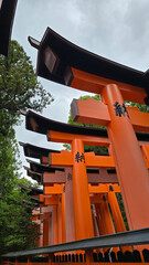 Fototapeta premium japanese shrine in kyoto japan