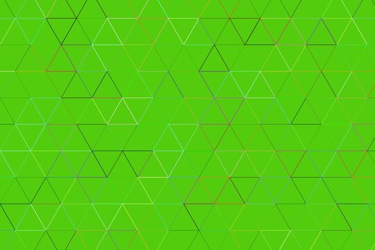 Green geometric pattern with triangles and lines for design