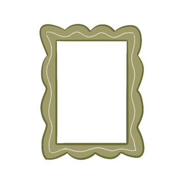 Hand Drawn Rectangle Frame Clipart, Cute Colorful Border