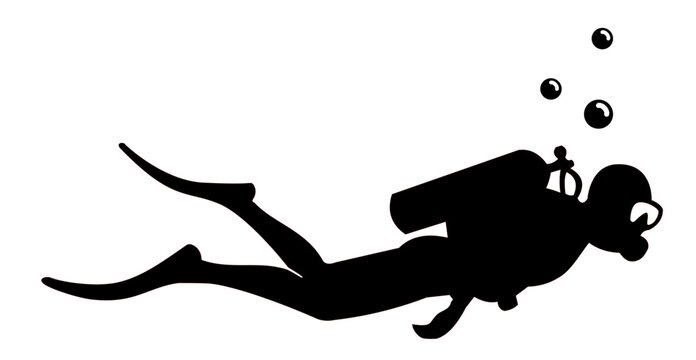 diving silouette SVG