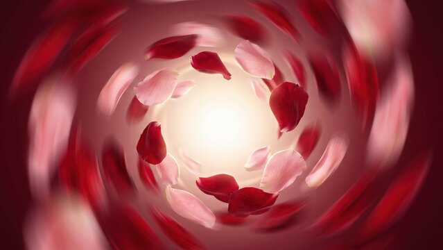 ose Petal Background &ndash; Romantic Radiant Glow
